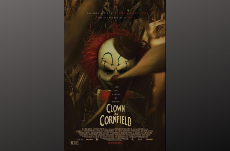 "Clown in a Cornfield" via IMDb.