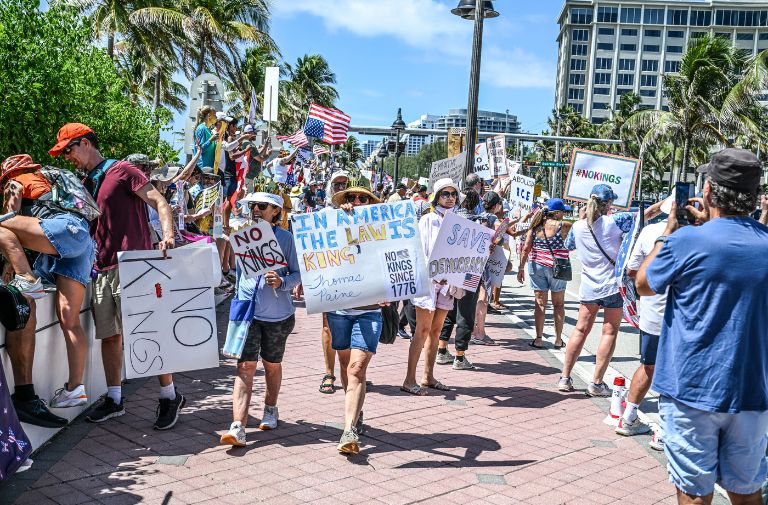 Thousands Attend No Kings Protest In Fort Lauderdale | WATCH