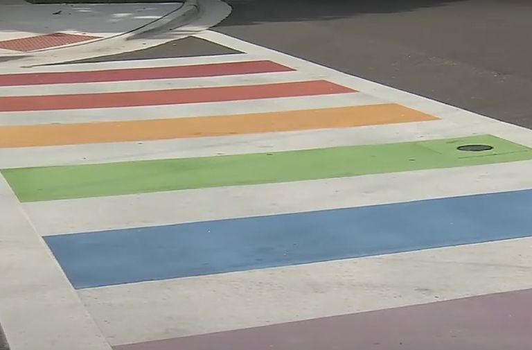 DeSantis Orders Removal of Rainbow Crosswalk Near Pulse Nightclub