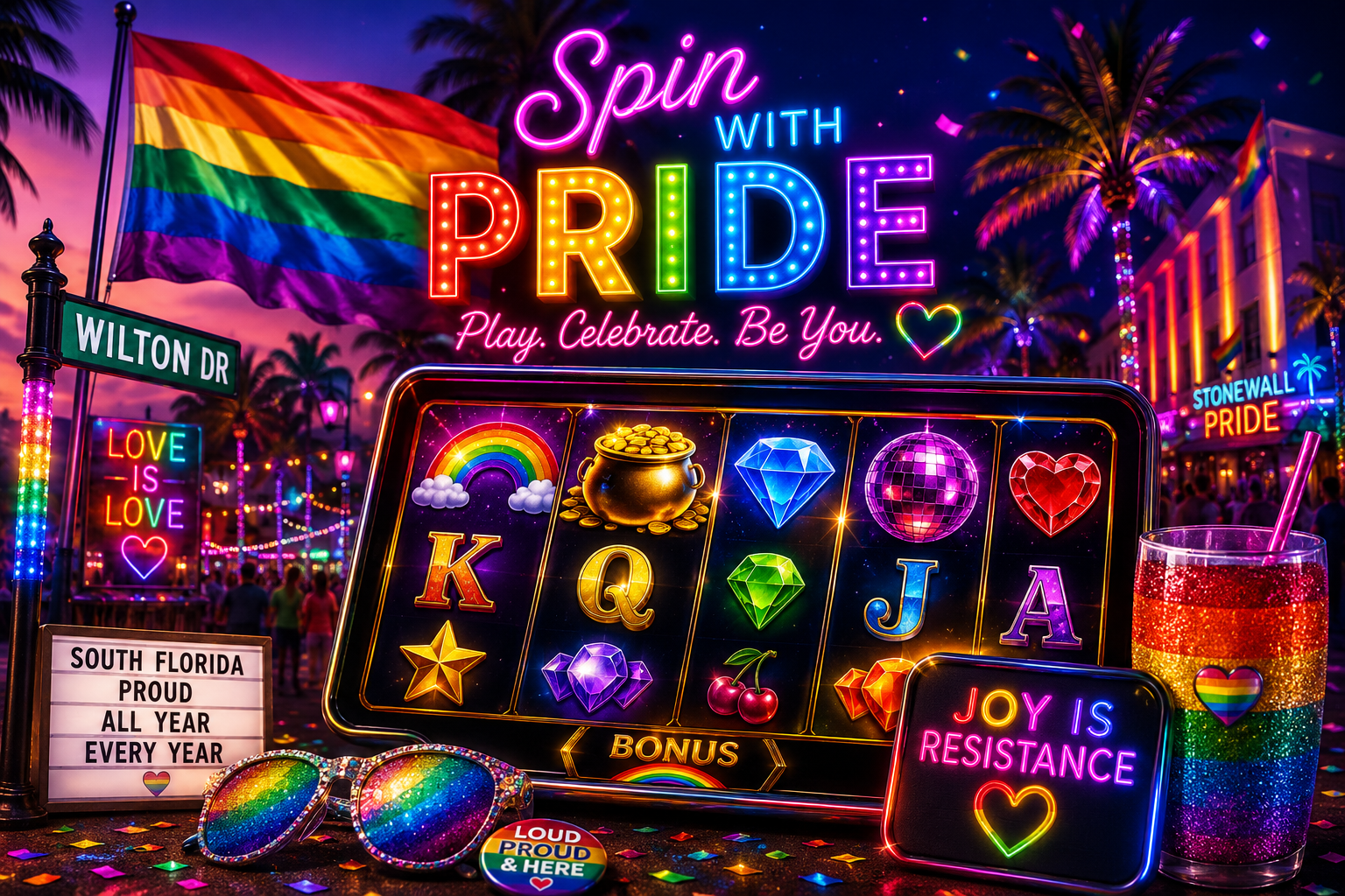 Spin with Pride: The Most Colourful Slots to Play This Pride Month