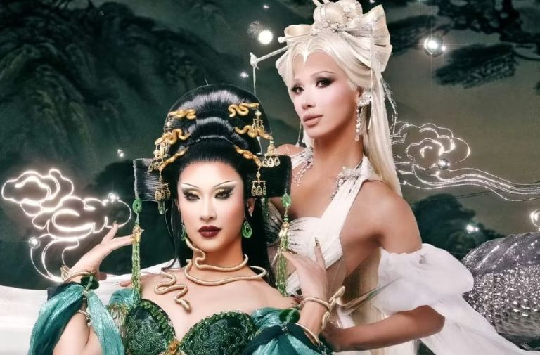 Plastique Tiara & Nymphia Wind Celebrate Asian Drag Artistry As They Kick Off The Serpents Tour