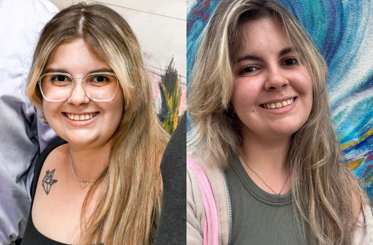 Left photo by Carina Mask, Right photo courtesy of Mary Rasura.