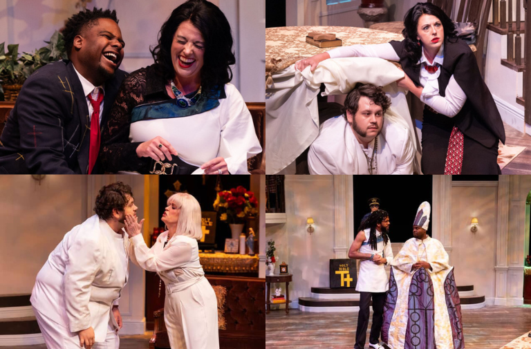 Different scenes from "Tartuffe." Photos courtesy of FAU Theatre & Dance.
